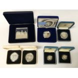 SELECTION OF SILVER COINS & INGOTS