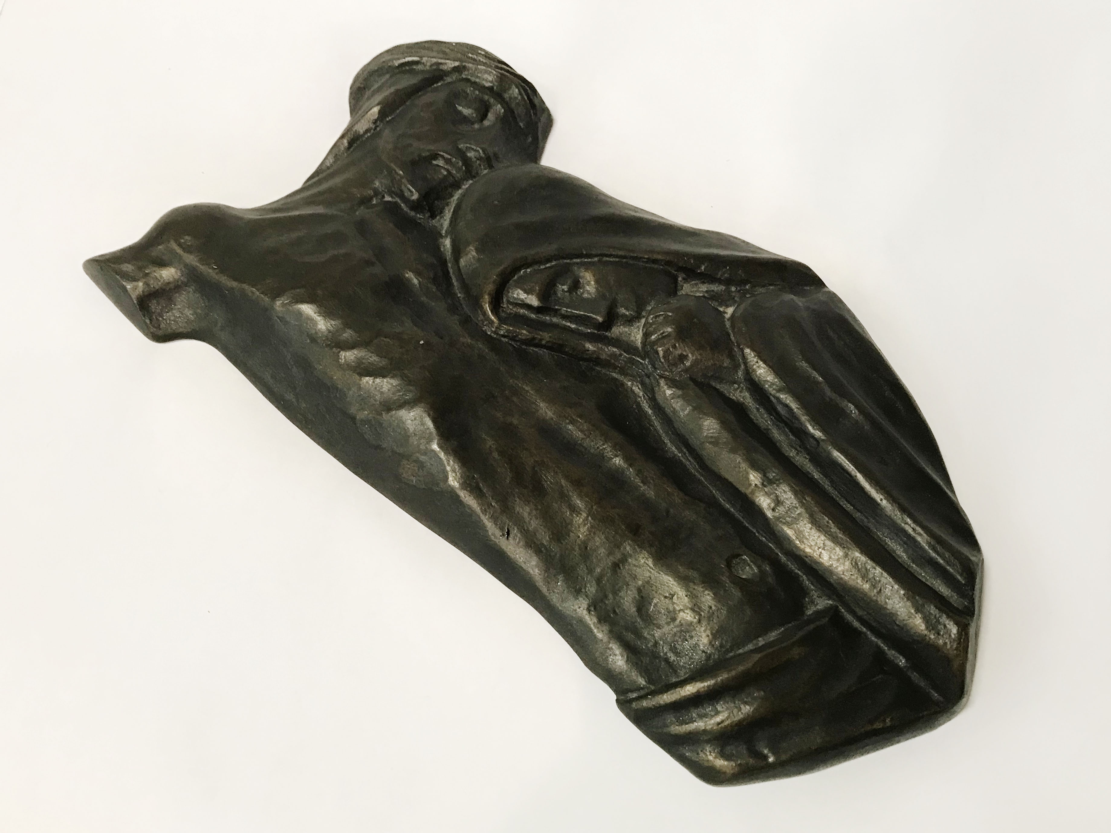 RELIEF BRONZE JESUS & MARY - HEIGHT 29.5CM, WIDTH 16.5CM & DEPTH 2CM - Image 4 of 4