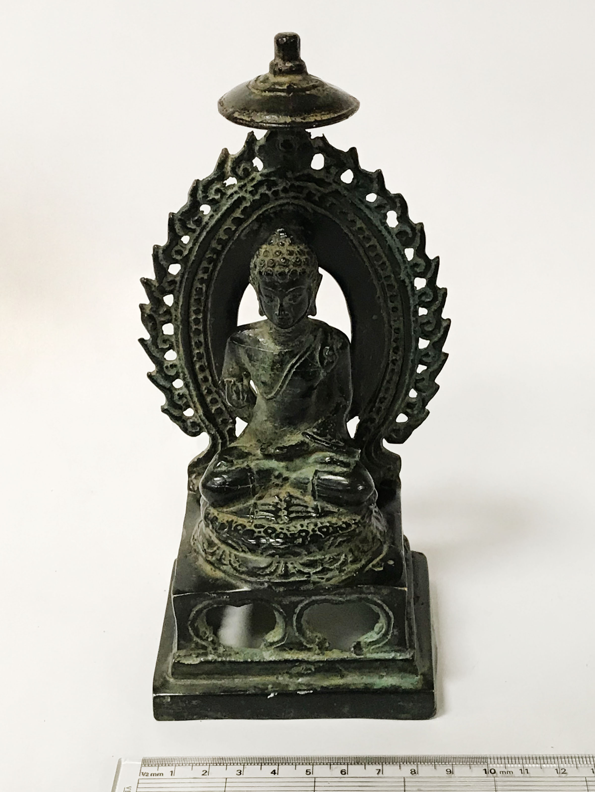 BRONZE HINDU GODESS DEITY 20CM HIGH 8.5CM WIDE APPROX 647 GRAMS