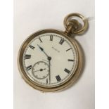 ELGIN GOLD PLATED POCKET WATCH