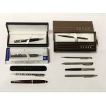 QTY OF PENS INCL. CROSS & WATERMAN