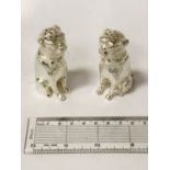 PAIR SILVER PLATED DOG & SALT PEPPER