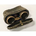 PAIR OF EARLY FRENCH CASED OPERA GLASSES