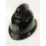 VINTAGE FIRE BRIGADE LEATHER & CORR HELMET