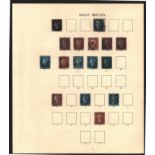 SELECTION OF GB CLASSIC QUEEN VICTORIA STAMPS ON PAGE