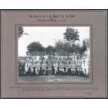 VINTAGE PHOTOGRAPH ON CARD OF TEA PARTY TO COL. C.B. MOSSE R.O. & GUESTS BY KHANHASEB RASULKHAN