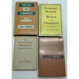 FOUR ECONOMICS RELATED BOOKS INCLUDING LORD ROBBINS POLITICS AND ECONOMICS