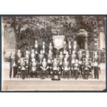 VINTAGE PHOTOGRAPH SHOWING FREEMASONS FROM LODGE FORMAN