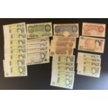 SMALL SELECTION OF VINTAGE BRITISH BANKNOTES