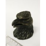 BRONZE EAGLE INKWELL