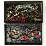 LARGE QTY OF VARIOUS ETHNIC NECKLACES