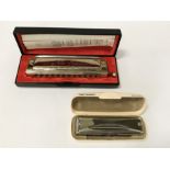 LARRY ADLER PROFESSIONAL HARMONICA & ANOTHER HARMONICA BY SUZUKI