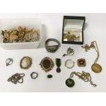COSTUME JEWELLERY - SOME SILVER CONTENT