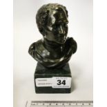 BRONZE BUST OF MAN - 14CMS