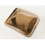 9CT GOLD CIGARETTE CASE - 91 GRAMS