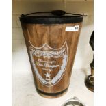 WOODEN CHAMPAGNE BUCKET - 40CMS