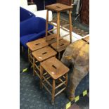 SET OF SIX STOOLS