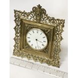 BRASS DESK CLOCK - 24CMS