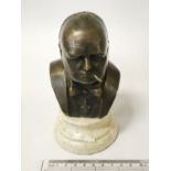 BRONZE BUST - CHURCHILL - 15CMS