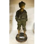 METAL FIGURE - FRENCH BOY - 42CMS