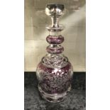 SILVER TOP DECANTER - 33CMS