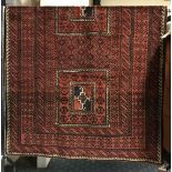 NORTH EAST PERSIAN TURKOMAN RUG 230CM X 125CM