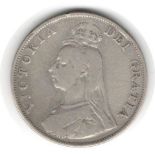 LARGE SILVER COIN 1889 QUEEN VICTORIA