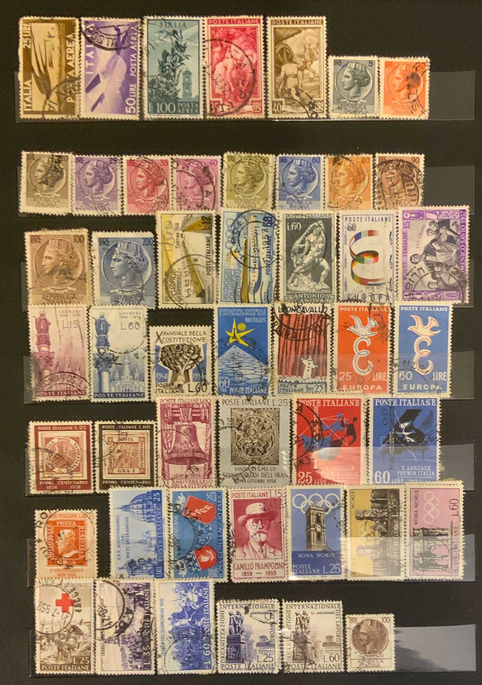 STOCKBOOK WITH STAMPS FROM VARIOUS COUNTRIES INCLUDING GERMANY, ITALY - Image 9 of 17