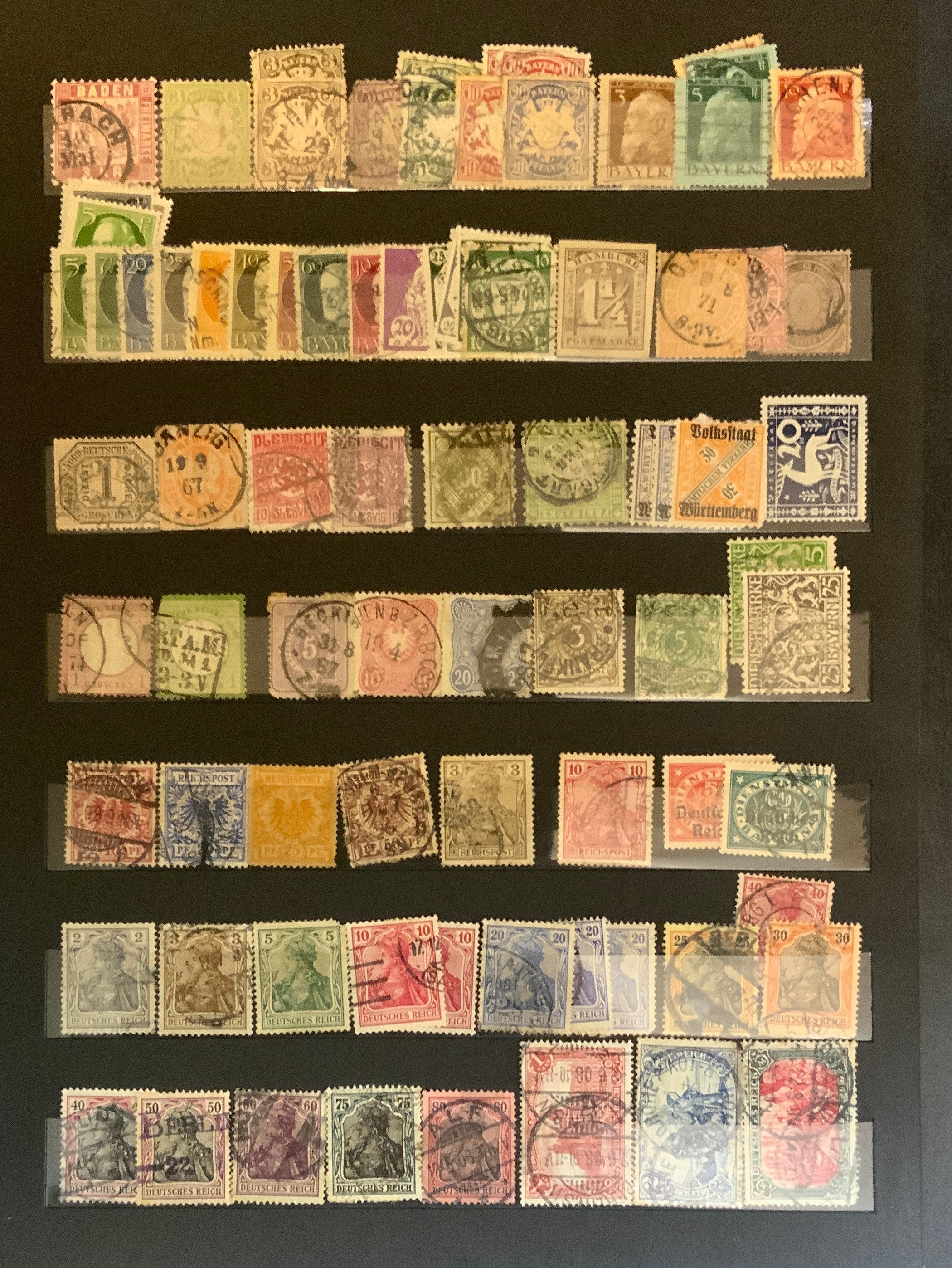 STOCKBOOK WITH STAMPS FROM VARIOUS COUNTRIES INCLUDING GERMANY, ITALY