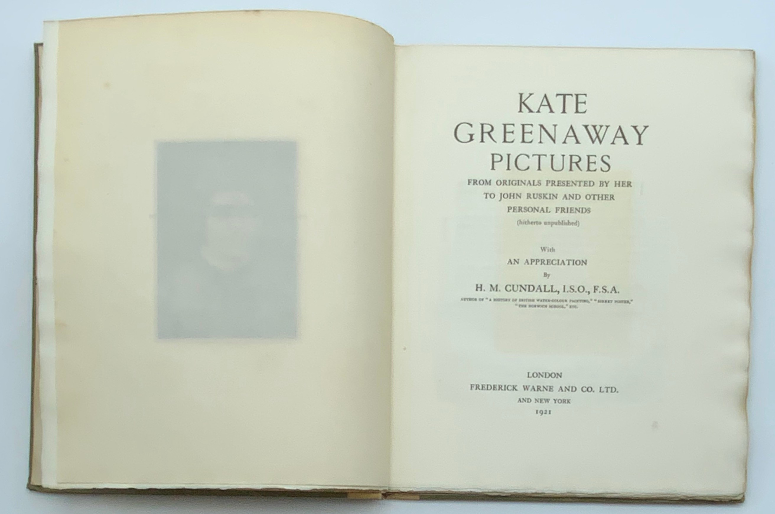 1921 KATE GREENAWAY PICTURES FROM ORIGINALS PRESENTED BY HER TO JOHN RUSKIN - Image 4 of 9