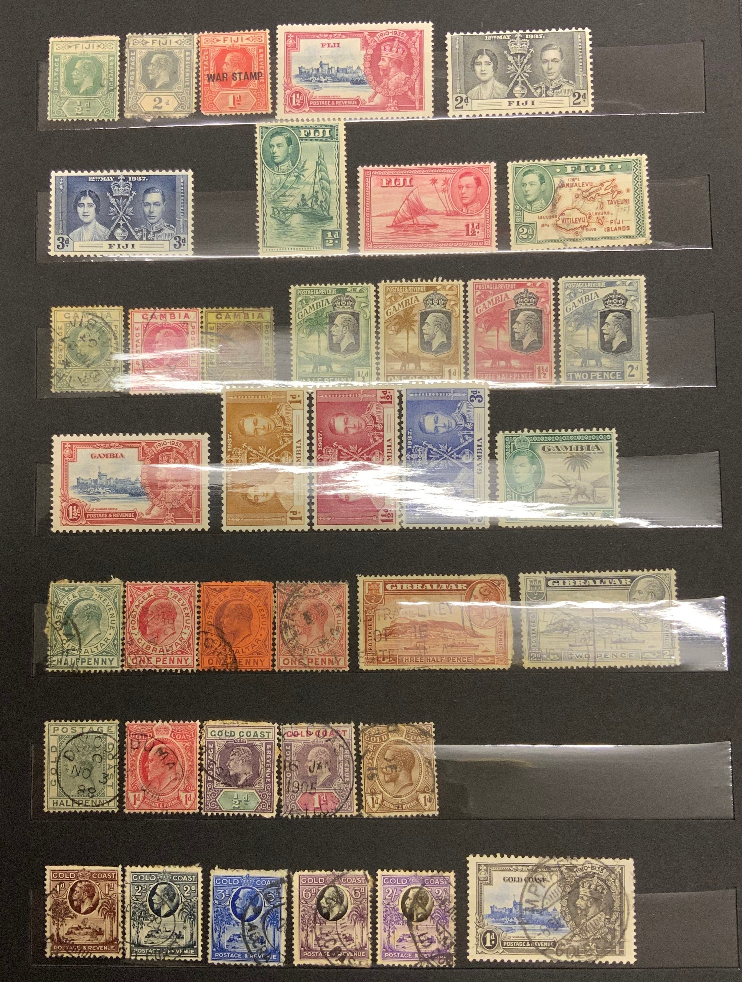 STOCKBOOK WITH STAMPS FROM VARIOUS COUNTRIES (COMMONWEALTH)