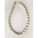 9CT GOLD CLASP PEARL NECKLACE - 12-14MM