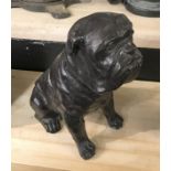 BRONZE BULLDOG - HEIGHT 29CM & LENGTH 29CM