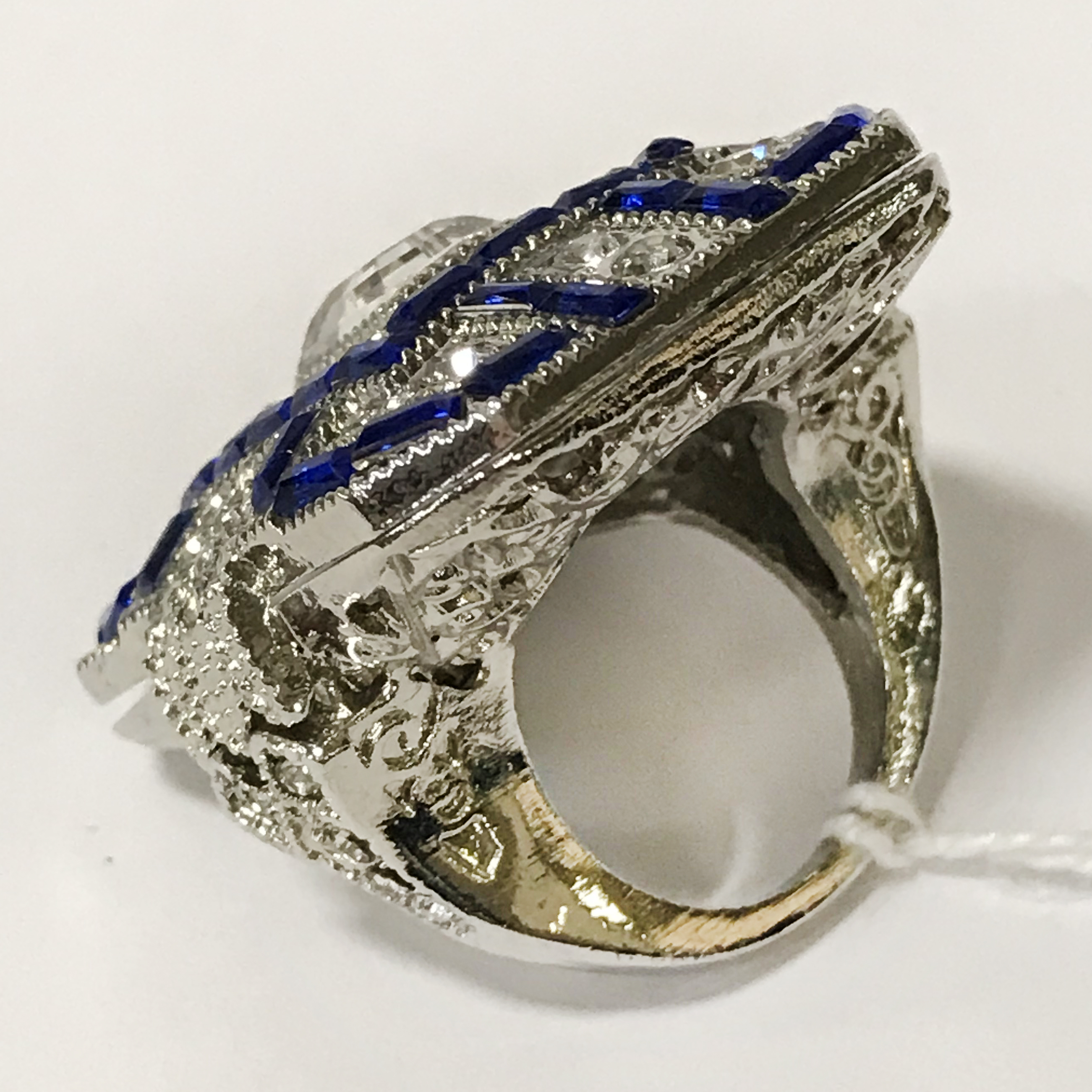 DRESS RING SET BLUE SAPPHIRE - RING M - Image 2 of 2