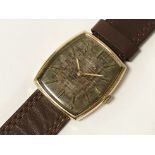9CT GOLD VINTAGE GENTS ROTARY WRISTWATCH