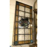STAINED GLASS PANEL - LENGTH 76CM & WIDTH 36CM