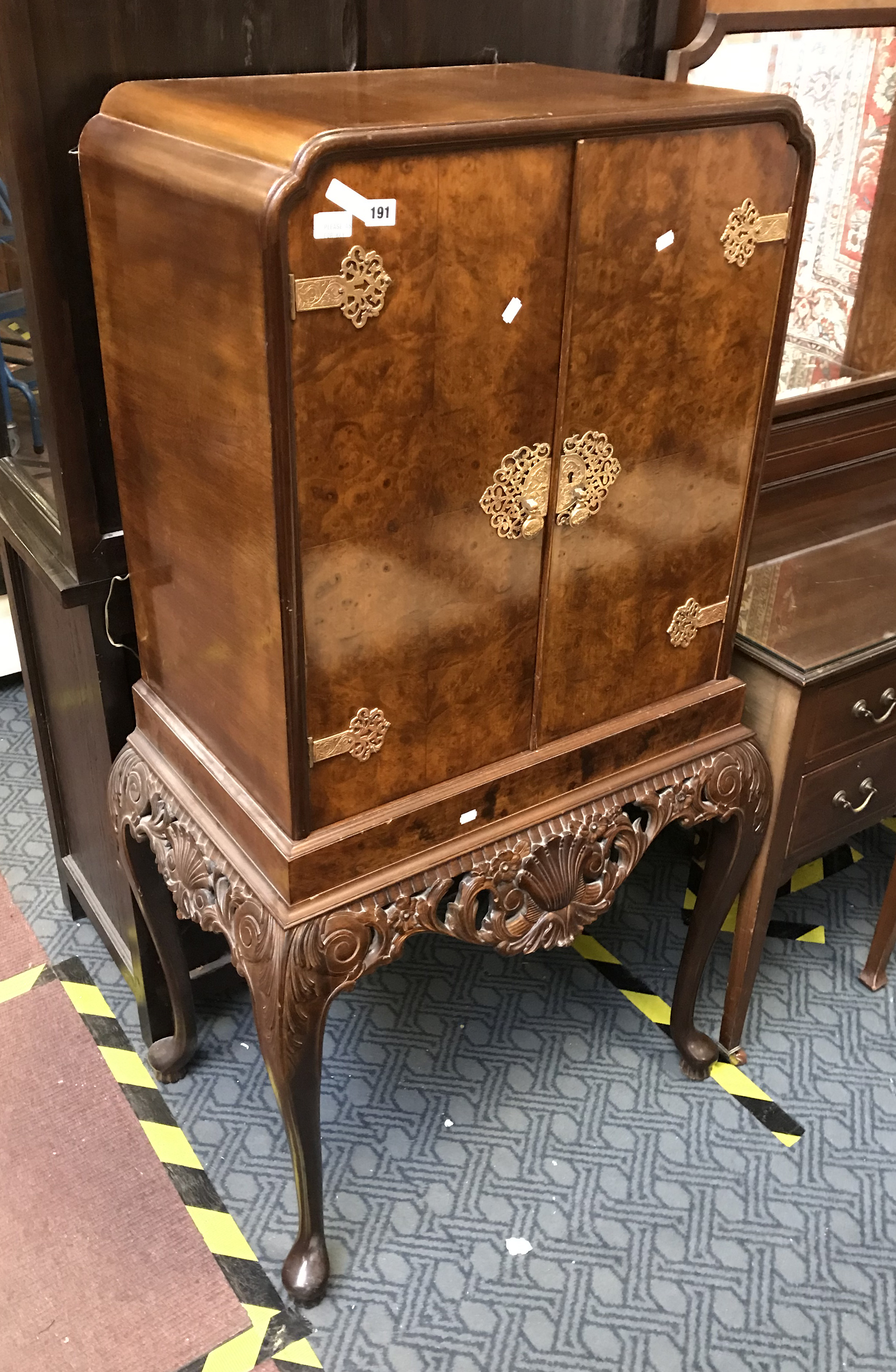 WALNUT COCKTAIL CABINET