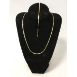 TWO 10CT GOLD ITEMS - NECKLACE & BRACELET - 3.8 GRAMS