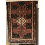 NORTH WEST PERSIAN SENNEH RUG 275CM X 115CM