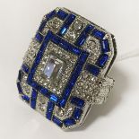 DRESS RING SET BLUE SAPPHIRE - RING M