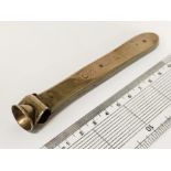 ANTIQUE 9CT GOLD CIGAR CUTTER - 12CMS