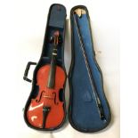 CONCERT VIOLIN WITH CASE & BOW
