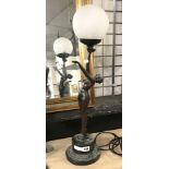 ART DECO STYLE LAMP - HEIGHT 66CM & WIDTH 10CM