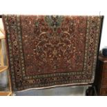 CENTRAL PERSIAN SAROUK RUG 218CM X 133CM