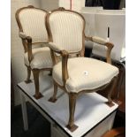 TWO FRENCH STYLE BEDROOM CHAIRS