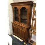 MAHOGANY BOOKCASE CABINET