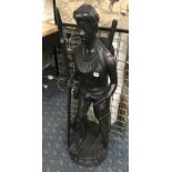 TALL CARVED ETHNIC FIGURE - 126CM