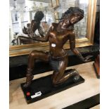 BRONZE STATUE OF A LADY - 50CMS