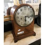 WOODEN CASED MAHOGANY WESTMINSTER CLOCK - 37CMS