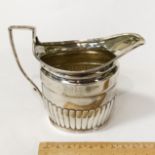 HM GEORGIAN SILVER CREAM JUG - 10.5CMS